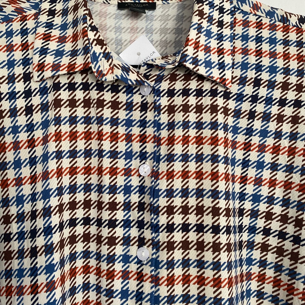 Multicolor Houndstooth Button-Up Shirt - Picture 2 of 2